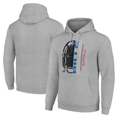 Buffalo Bills Starter Unisex Half Helmet Logo Pullover Hoodie Heather Gray | NFL