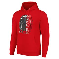 Atlanta Falcons Starter Unisex Half Helmet Logo Pullover Hoodie Red | NFL