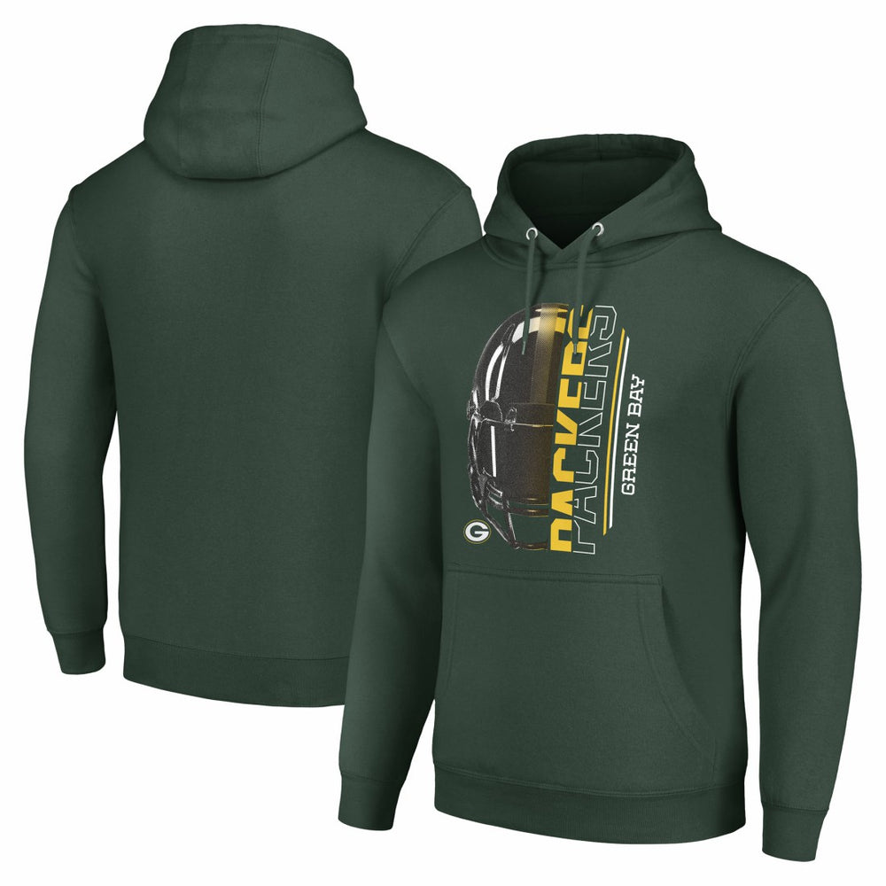 Green Bay Packers Starter Unisex Half Helmet Logo Pullover Hoodie Green | NFL