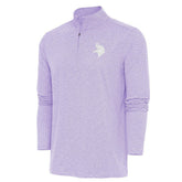 Minnesota Vikings Antigua Hunk Quarter-Zip Pullover Top Lavender | NFL
