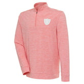 Las Vegas Raiders Antigua Bright Quarter-Zip Pullover Top Coral | NFL