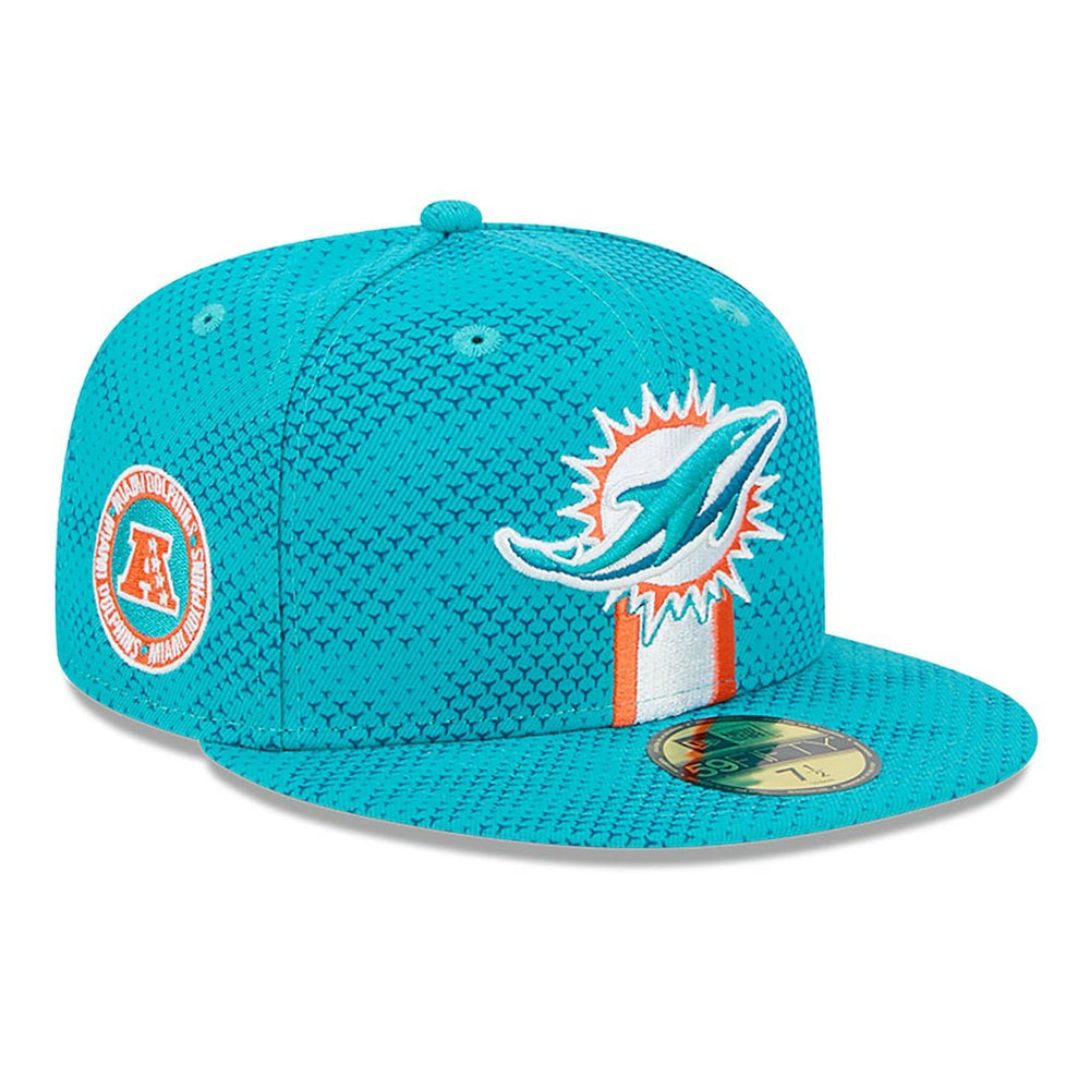 Miami Dolphins New Era 2024 Sideline 59FIFTY Fitted Hat Aqua | NFL