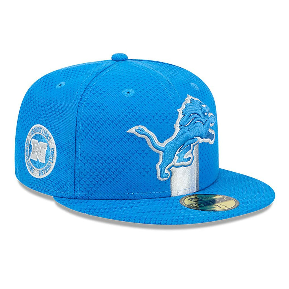 Detroit Lions New Era 2024 Sideline 59FIFTY Fitted Hat Blue | NFL