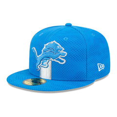 Detroit Lions New Era 2024 Sideline 59FIFTY Fitted Hat Blue | NFL