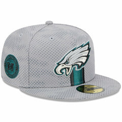 Philadelphia Eagles New Era 2024 Sideline 59FIFTY Fitted Hat Gray | NFL
