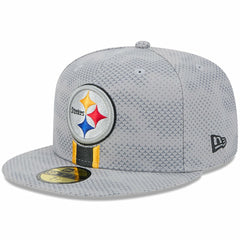 Pittsburgh Steelers New Era 2024 Sideline 59FIFTY Fitted Hat Gray | NFL
