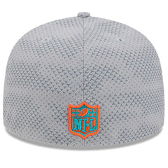 Miami Dolphins New Era 2024 Sideline 59FIFTY Fitted Hat Gray | NFL
