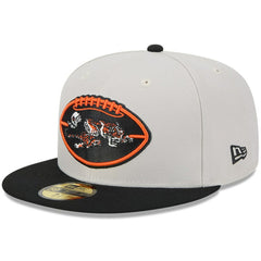 Cincinnati Bengals New Era 2024 Sideline Historic 59FIFTY Fitted Hat Stone/Black | NFL