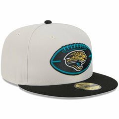 Jacksonville Jaguars New Era 2024 Sideline Historic 59FIFTY Fitted Hat Stone/Black | NFL
