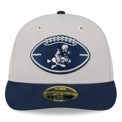 Dallas Cowboys New Era Male 2024 Sideline Historic Low Profile 59FIFTY Fitted Hat Stone/Navy | NFL