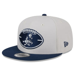 Dallas Cowboys New Era 2024 Sideline Historic 9FIFTY Snapback Hat Stone/Navy | NFL