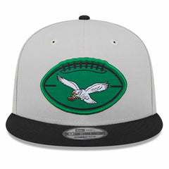 Philadelphia Eagles New Era 2024 Sideline Historic 9FIFTY Snapback Hat Stone/Black | NFL