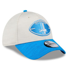 Detroit Lions New Era 2024 Sideline Historic 39THIRTY Flex Hat Stone/Blue | NFL