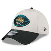Jacksonville Jaguars New Era 2024 Sideline Historic 39THIRTY Flex Hat Stone/Teal | NFL