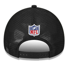 Philadelphia Eagles New Era 2024 Sideline Historic 9FORTY A-Frame Trucker Adjustable Hat Stone/Black | NFL