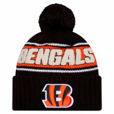 Cincinnati Bengals New Era 2024 Sideline Cuffed Knit Hat with Pom Black | NFL