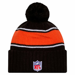 Cincinnati Bengals New Era 2024 Sideline Cuffed Knit Hat with Pom Black | NFL