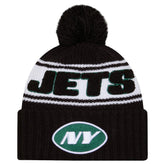 New York Jets New Era 2024 Sideline Cuffed Knit Hat with Pom Black | NFL