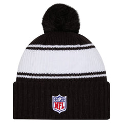 New York Jets New Era 2024 Sideline Cuffed Knit Hat with Pom Black | NFL