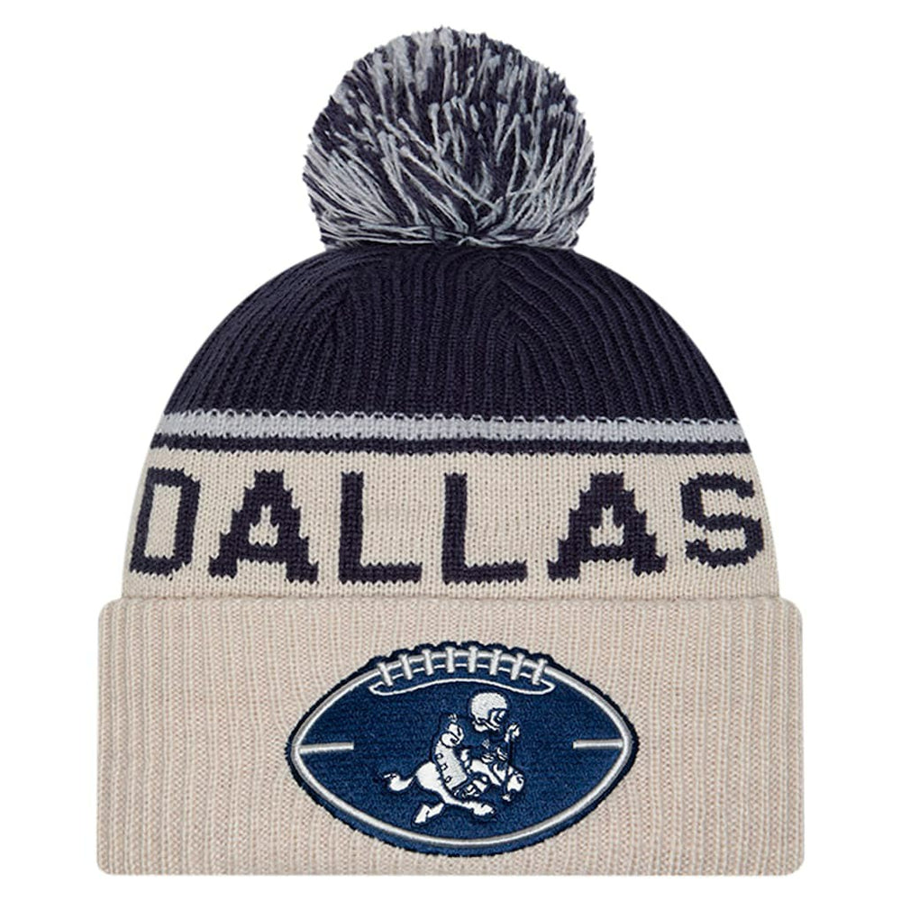 Dallas Cowboys New Era NFL Sideline Historic Cuffed Knit Hat with Pom
Stone | NFL