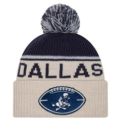 Dallas Cowboys New Era NFL Sideline Historic Cuffed Knit Hat with Pom
Stone | NFL