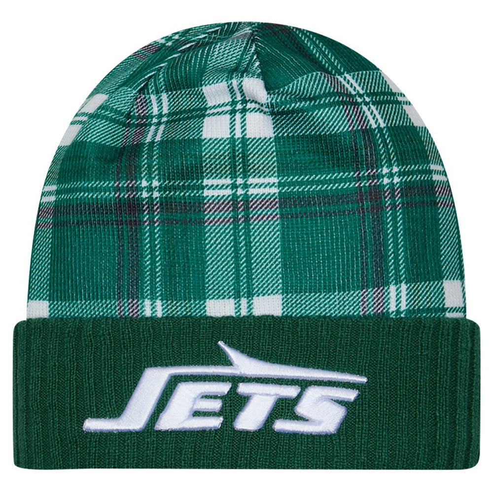 New York Jets New Era Sideline Statement Cuffed Knit Hat Green | NFL