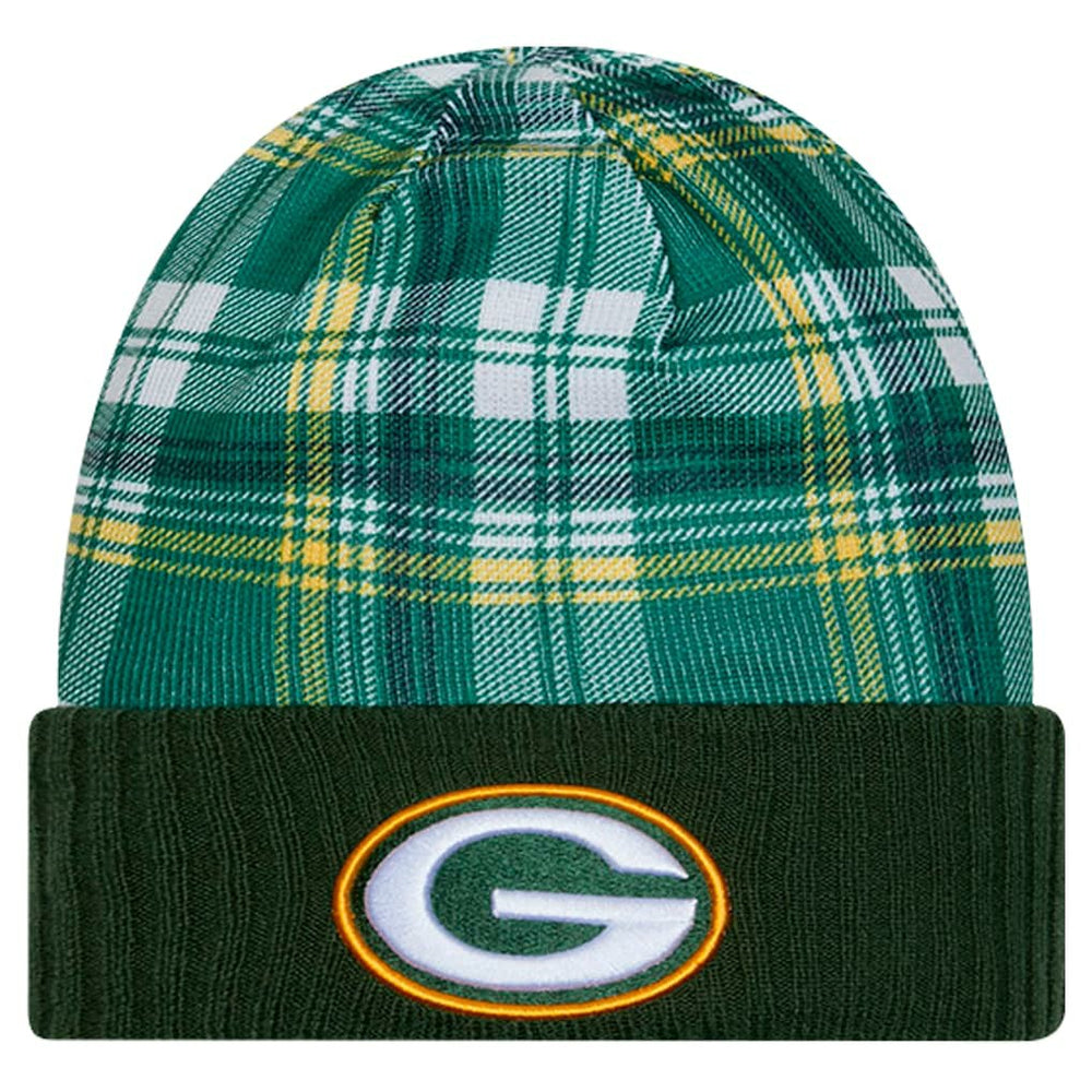 Green Bay Packers New Era Sideline Statement Cuffed Knit Hat Green | NFL