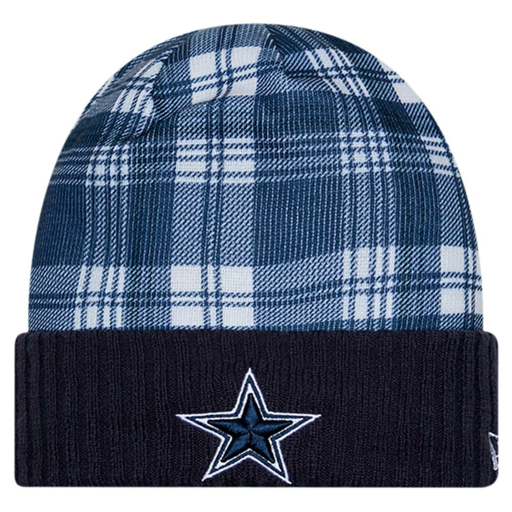 Dallas Cowboys New Era Youth Sideline Statement Cuffed Knit Navy | NFL