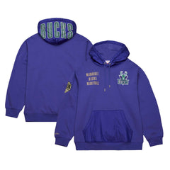 Milwaukee Bucks Team OG 2.0 Vintage Logo Fleece Pullover Hoodie Purple - NBA