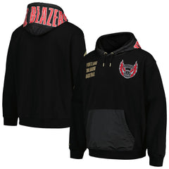 Portland Trail Blazers Team OG 2.0 Vintage Logo Fleece Pullover Hoodie Black - NBA