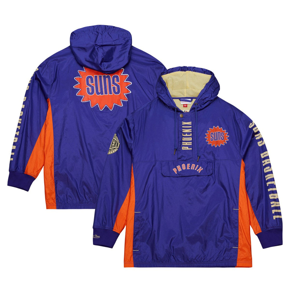 Phoenix Suns Team OG 2.0 Vintage Logo Anorak Windbreaker Quarter-Zip Jacket Purple - NBA