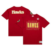 Atlanta Hawks Hardwood Classics Team OG 2.0 Premium Vintage Logo T-Shirt Red - NBA