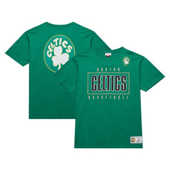 Boston Celtics Hardwood Classics Team OG 2.0 Premium Vintage Logo T-Shirt Kelly Green - NBA