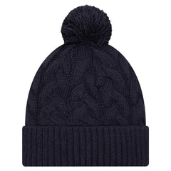 Dallas Cowboys New Era Women's Cable Knit Hat with Pom Navy | NFL
