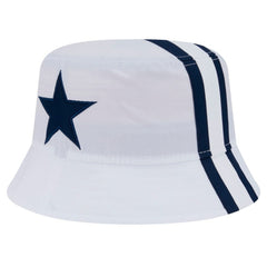 Dallas Cowboys New Era Helmet Bucket Hat White | NFL