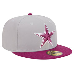 Dallas Cowboys New Era Two-Tone Color Pack 59FIFTY Fitted Hat Gray/Purple | NFL