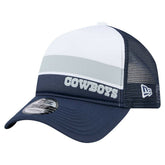 Dallas Cowboys New Era Preschool Sport Night Color Block 9FORTY A-Frame Trucker Adjustable Hat White/Navy | NFL