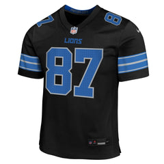 Sam LaPorta Detroit Lions Youth Game Jersey Black | Nike for Sale