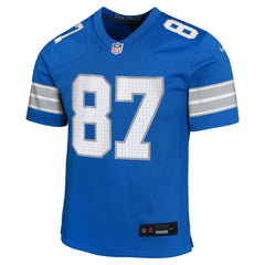 Sam LaPorta Detroit Lions Youth Game Jersey Blue | Nike for Sale