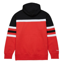 Carolina Hurricanes Mitchell & Ness Head Coach Pullover Hoodie - Red/Black - NHL