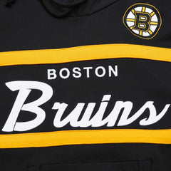 Boston Bruins Mitchell & Ness Head Coach Pullover Hoodie - Black - NHL