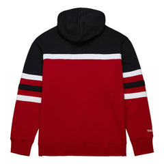 Detroit Red Wings Mitchell & Ness Head Coach Pullover Hoodie - Red/Black - NHL