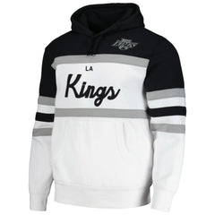 Los Angeles Kings Mitchell & Ness Head Coach Pullover Hoodie - White/Black - NHL