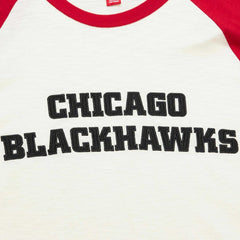 Chicago Blackhawks Mitchell & Ness Legendary Slub Vintage Raglan Long Sleeve T-Shirt - Cream - NHL