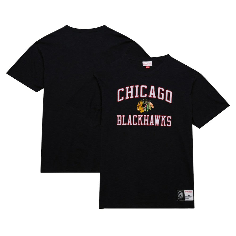 Chicago Blackhawks Mitchell & Ness Legendary Slub T-Shirt - Black - NHL