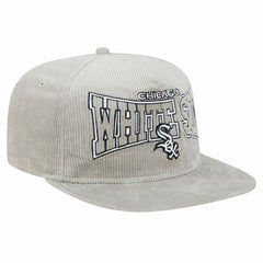 New Era Chicago White Sox Gray Corduroy Golfer Snapback Hat Hats - MLB