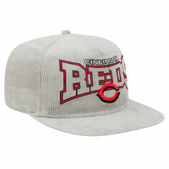 New Era Cincinnati Reds Gray Corduroy Golfer Snapback Hat Hats - MLB