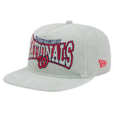 New Era Washington Nationals Gray Corduroy Golfer Snapback Hat Hats - MLB