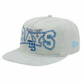 New Era Tampa Bay Rays Gray Corduroy Golfer Snapback Hat Hats - MLB