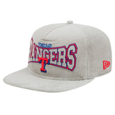 New Era Texas Rangers Gray Corduroy Golfer Snapback Hat Hats - MLB